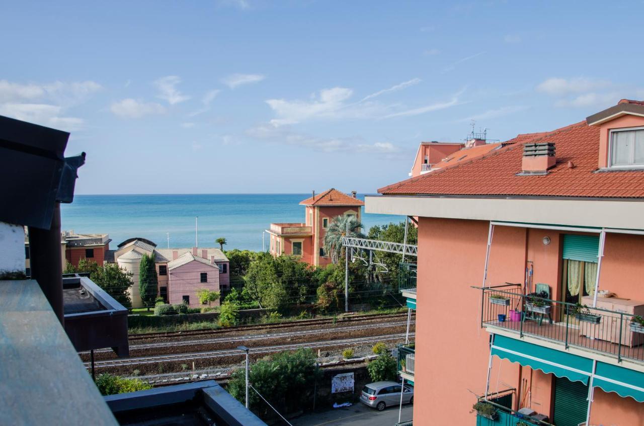 009 - Attico Sant'Anna Vista Mare 150M Dalla Spiaggia Con Terrazza Privata Apartment Sestri Levante Exterior photo